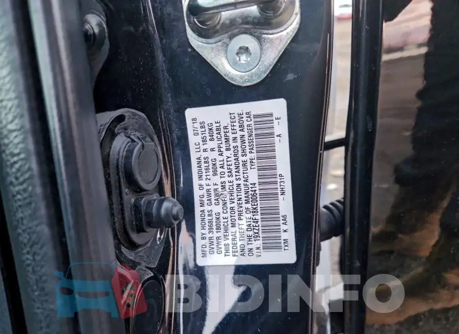 19XZE4F18KE006414 Photo# 12
