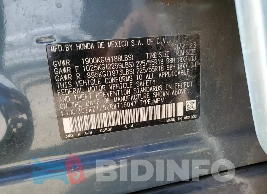 3CZRZ1H56RM715047 Photo# 14