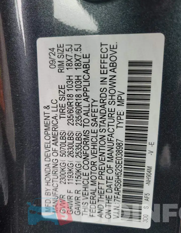 7FARS6H52SE038987 Photo# 13