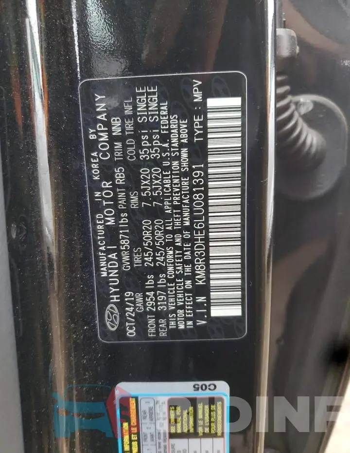 KM8R3DHE6LU081391 Photo# 13
