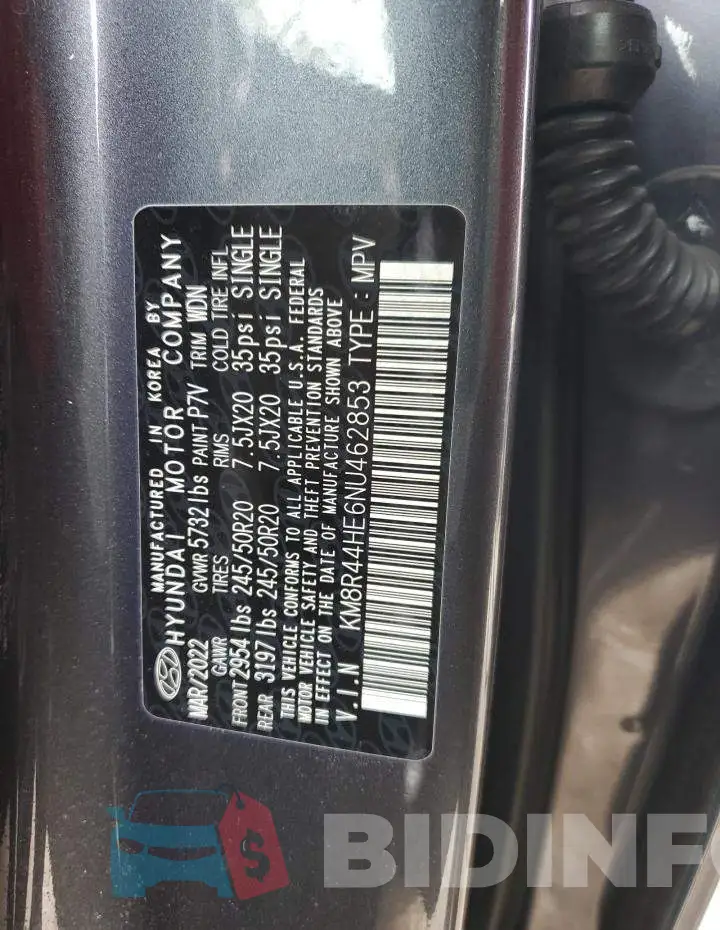 KM8R44HE6NU462853 Photo# 12