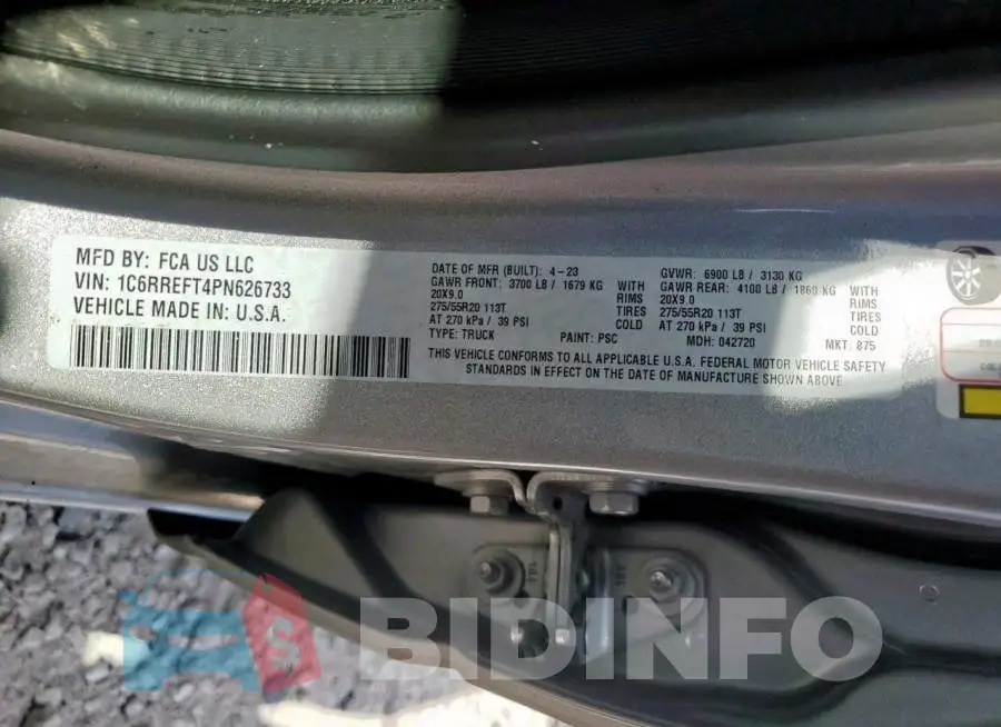 1C6RREFT4PN626733 Photo# 12