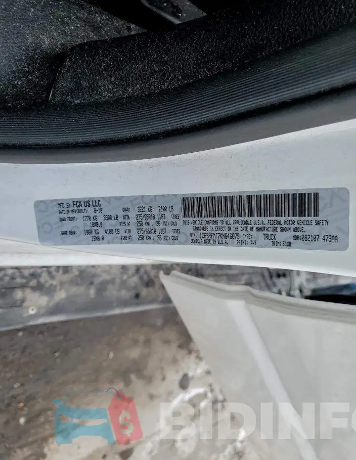 1C6SRFMT7KN646879 Photo# 13