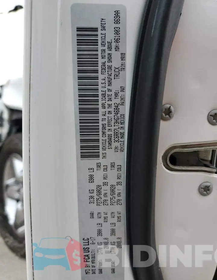 3C6RR7LT3HG746842 Photo# 12