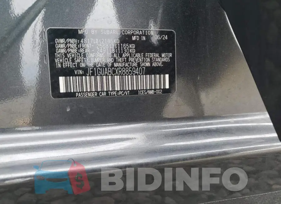 JF1GUABCXR8859407 Photo# 13