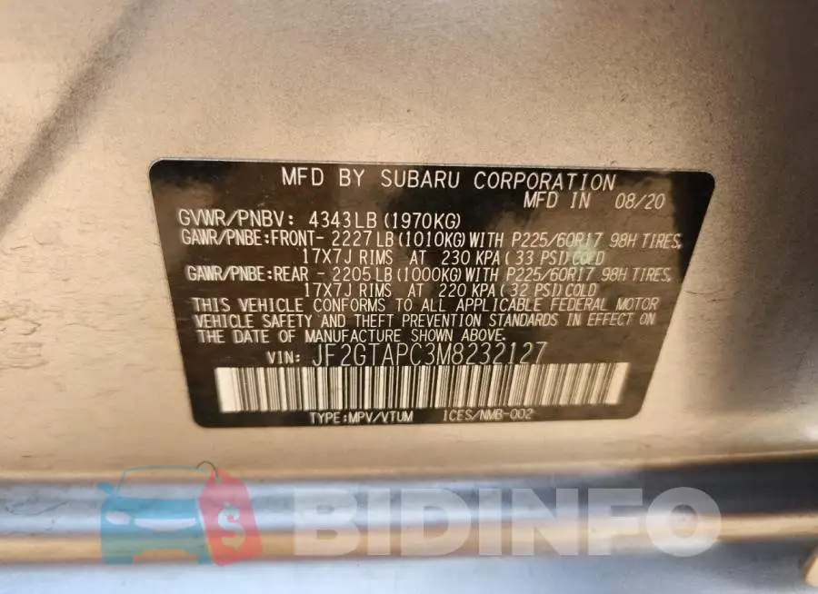 JF2GTAPC3M8232127 Photo# 14