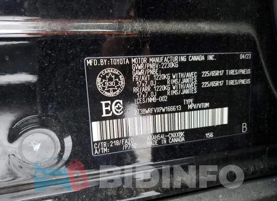 2T3BWRFVXPW166613 Photo# 14