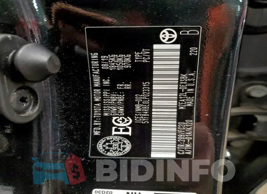 5YFB4RBE0LP023315 Photo# 12