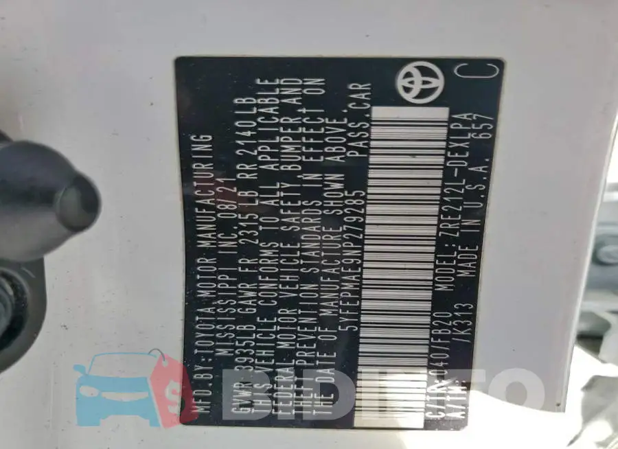 5YFEPMAE9NP279285 Photo# 12