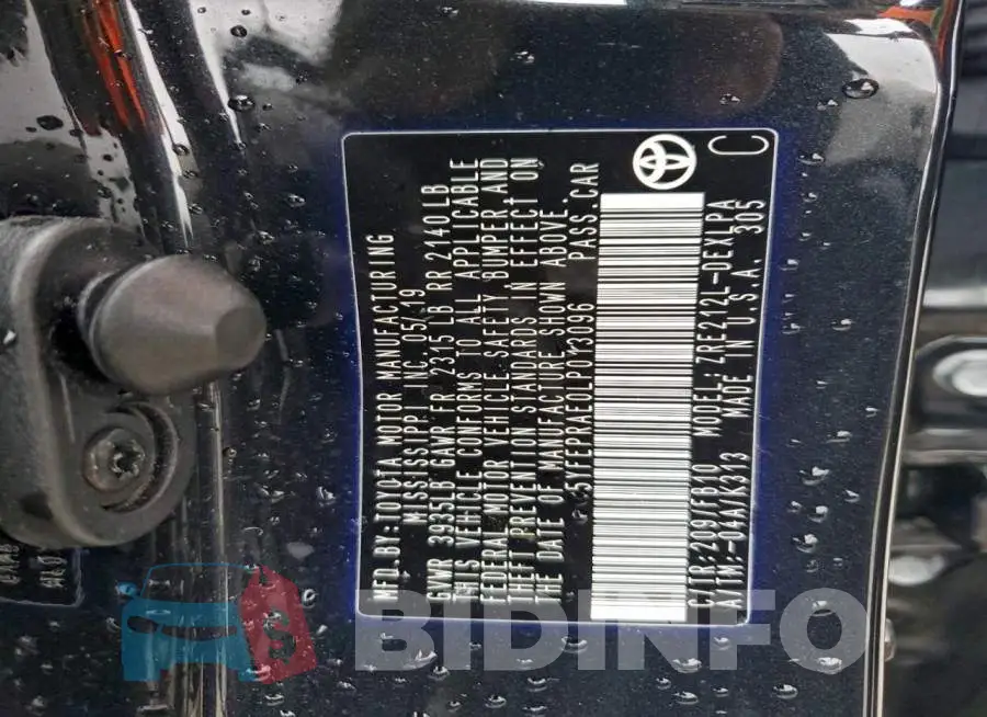 5YFEPRAE0LP013096 Photo# 12