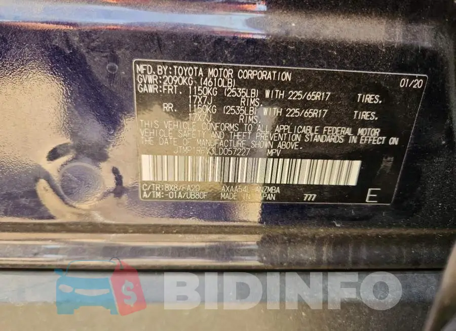 JTMP1RFV3LD057227 Photo# 14