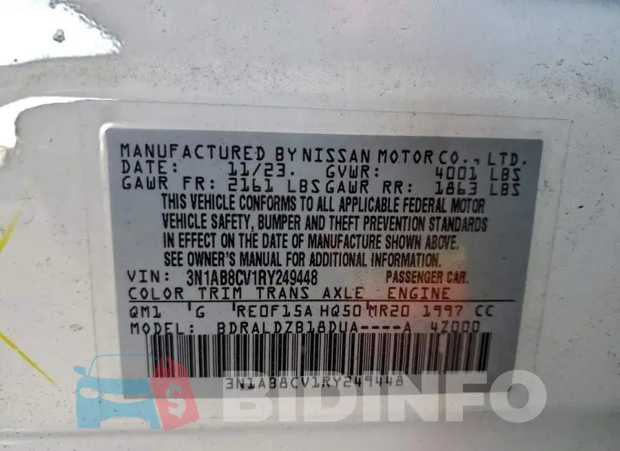 3N1AB8CV1RY249448 Photo# 12