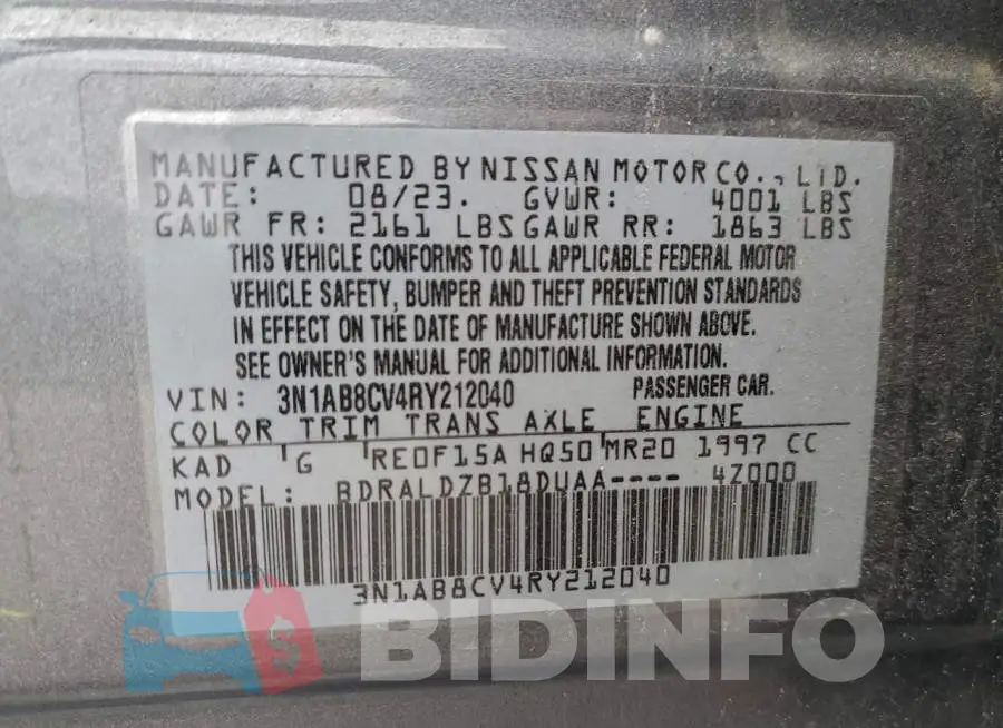 3N1AB8CV4RY212040 Photo# 12