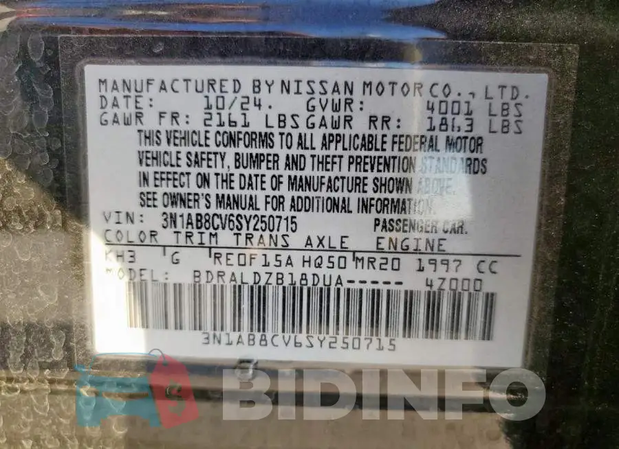 3N1AB8CV6SY250715 Photo# 13