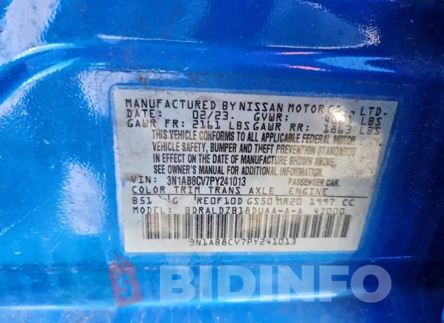 3N1AB8CV7PY241013 Photo# 12
