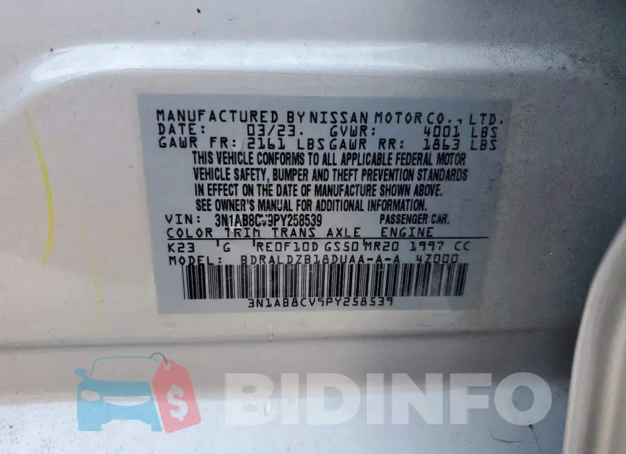 3N1AB8CV9PY258539 Photo# 12