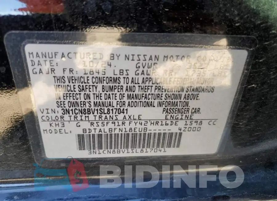 3N1CN8BV1SL817041 Photo# 12