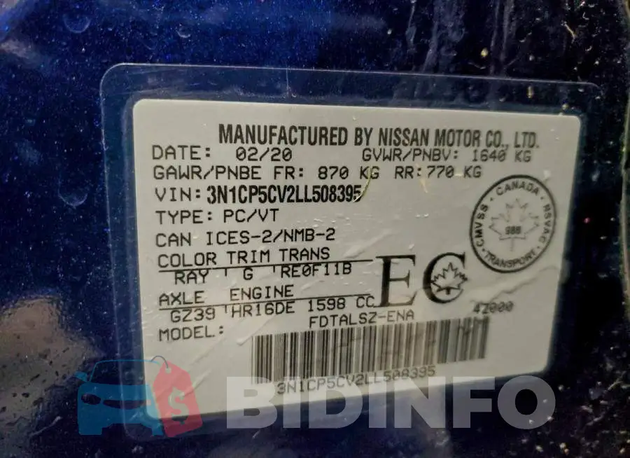 3N1CP5CV2LL508395 Photo# 14