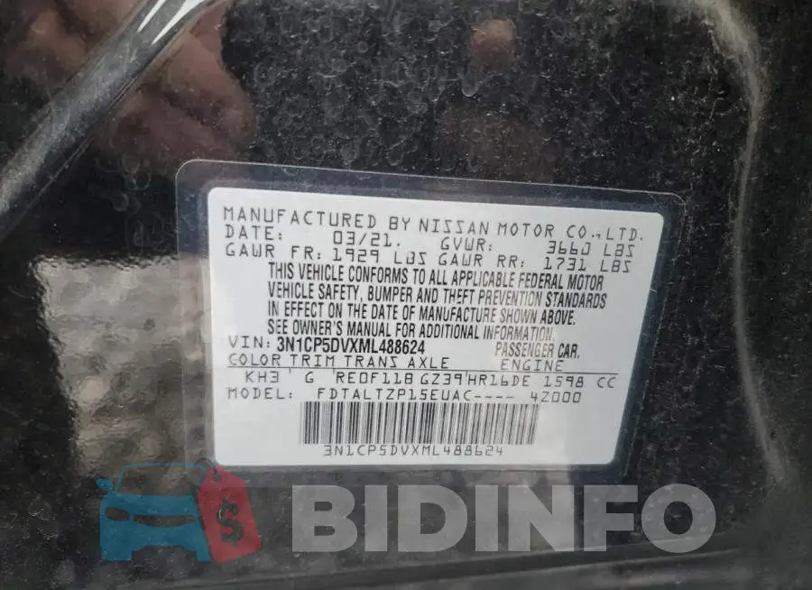 3N1CP5DVXML488624 Photo# 14