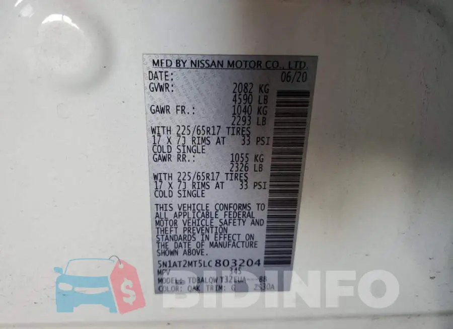 5N1AT2MT5LC803204 Photo# 12