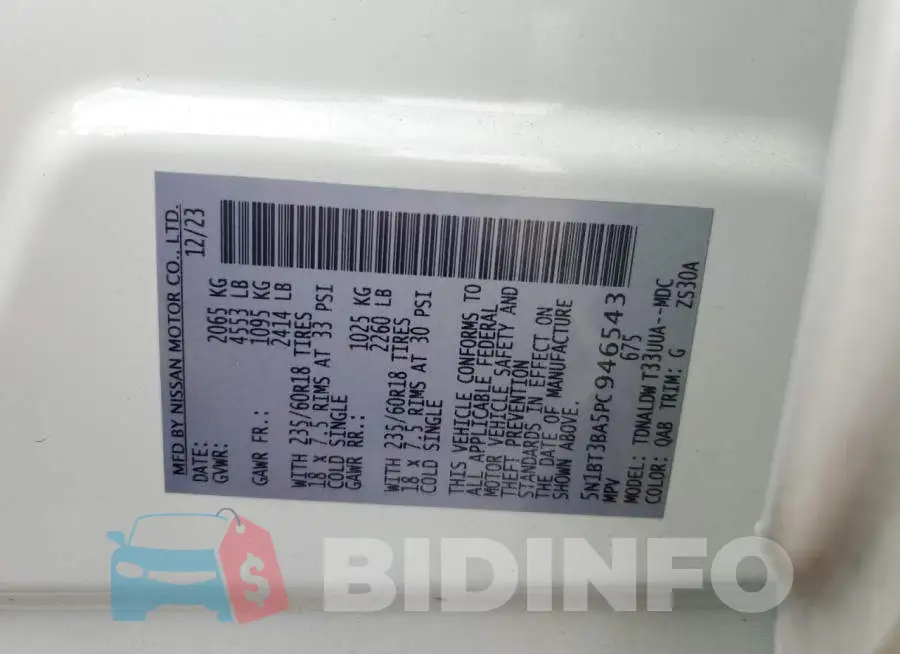 5N1BT3BA5PC946543 Photo# 13