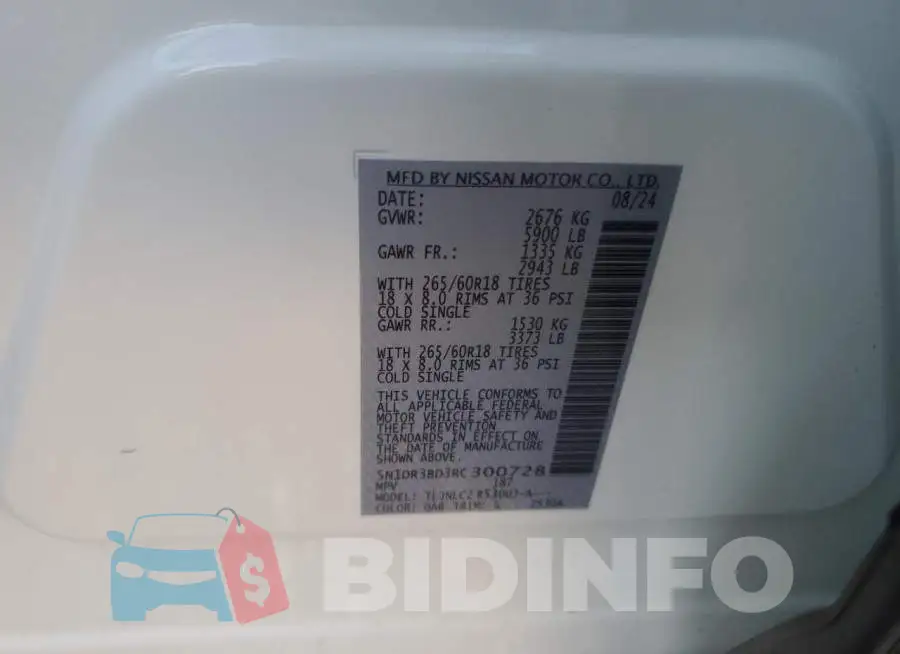 5N1DR3BD3RC300728 Photo# 14