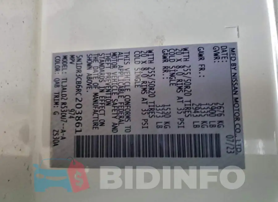 5N1DR3CB6RC203861 Photo# 14