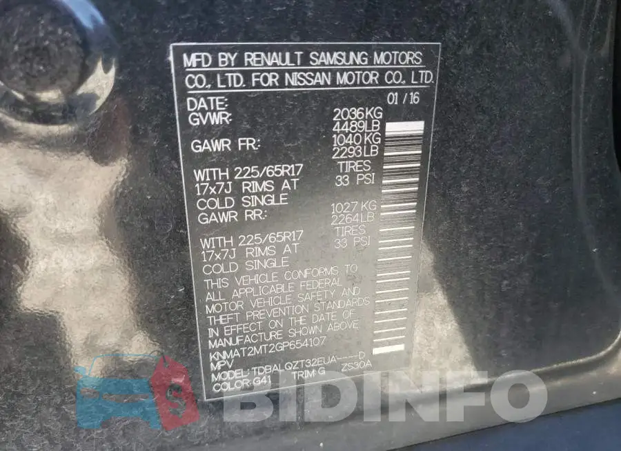 KNMAT2MT2GP654107 Photo# 13