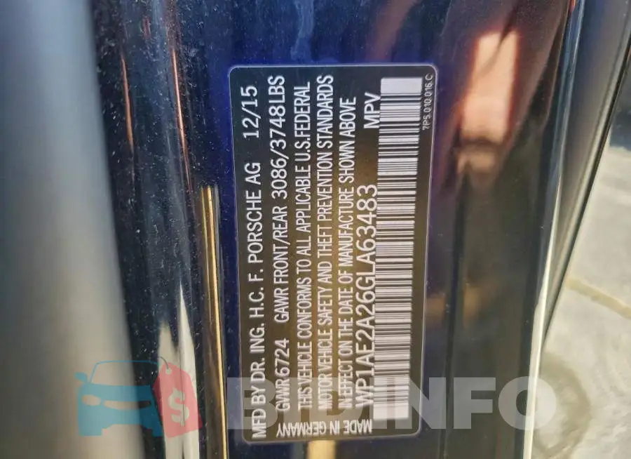 WP1AE2A26GLA63483 Photo# 13