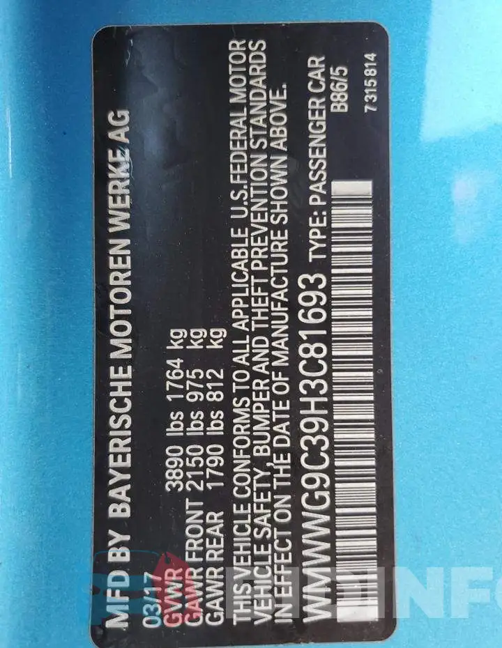 WMWWG9C39H3C81693 Photo# 12