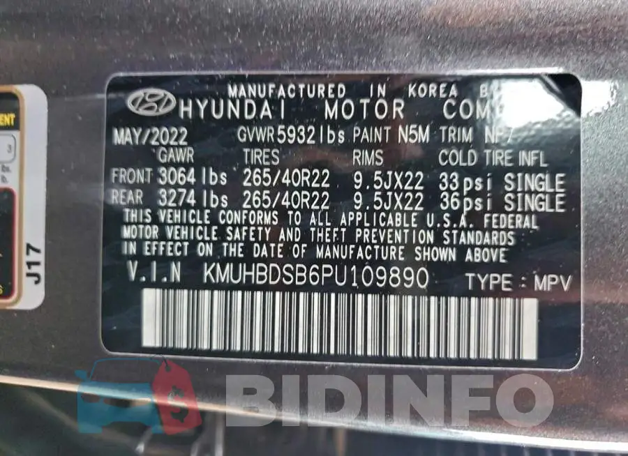KMUHBDSB6PU109890 Photo# 12