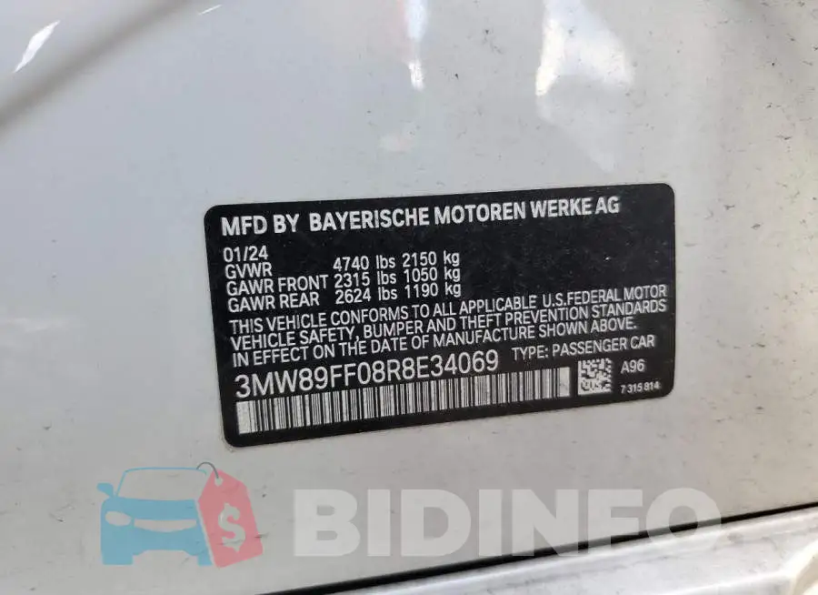 3MW89FF08R8E34069 Photo# 12