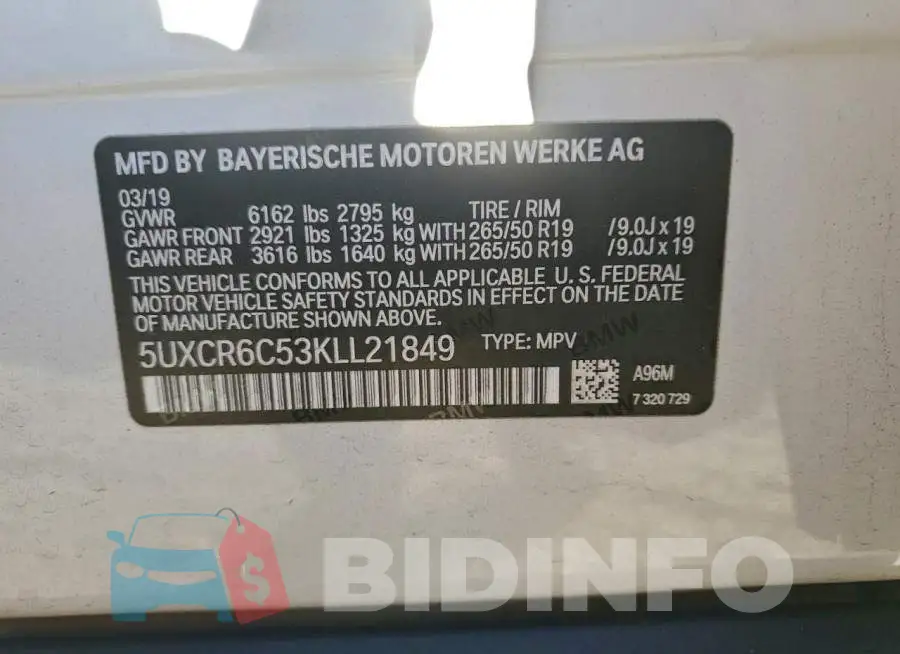 5UXCR6C53KLL21849 Photo# 13