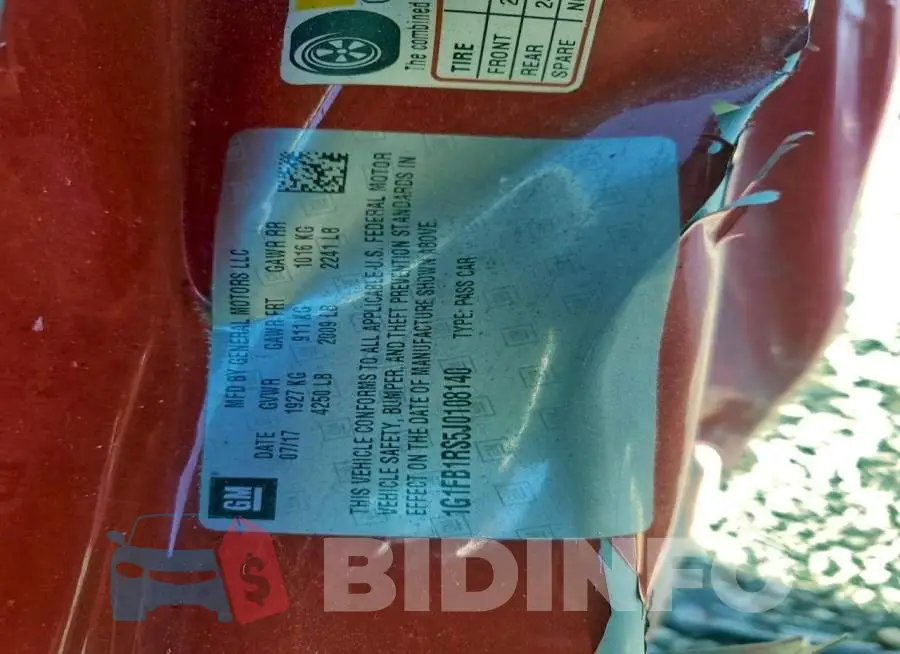 1G1FB1RS5J0108140 Photo# 13