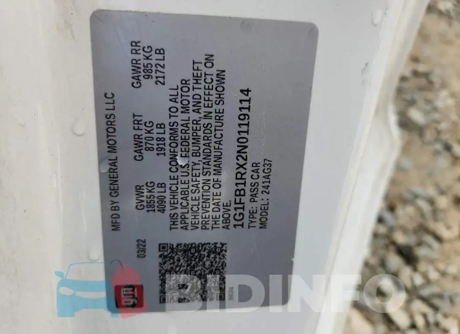 1G1FB1RX2N0119114 Photo# 13