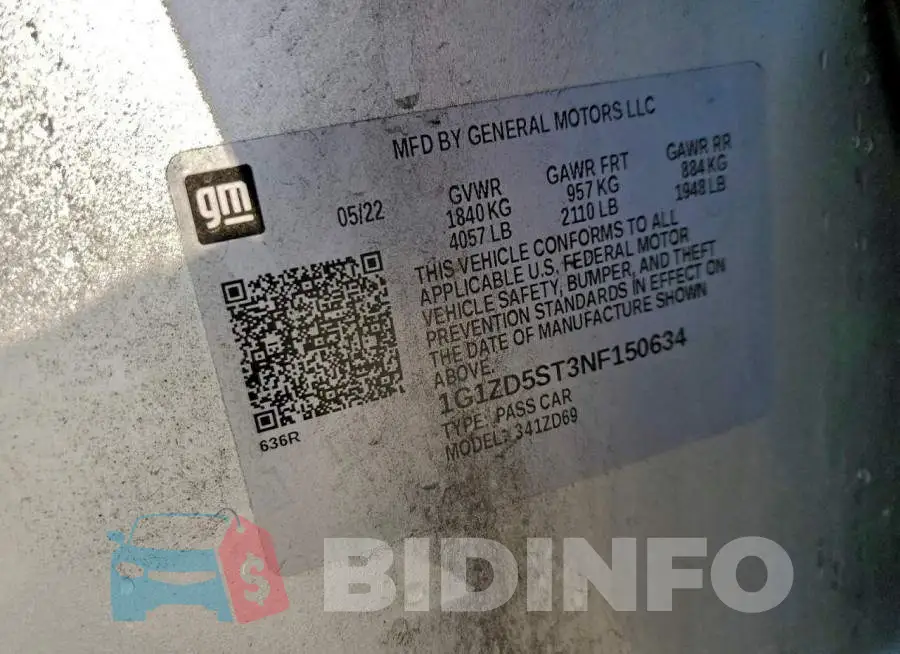 1G1ZD5ST3NF150634 Photo# 12