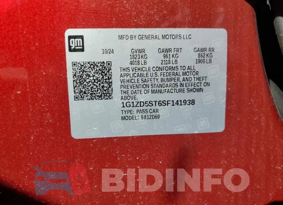 1G1ZD5ST6SF141938 Photo# 12