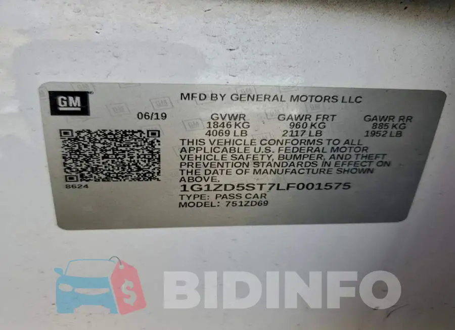 1G1ZD5ST7LF001575 Photo# 13