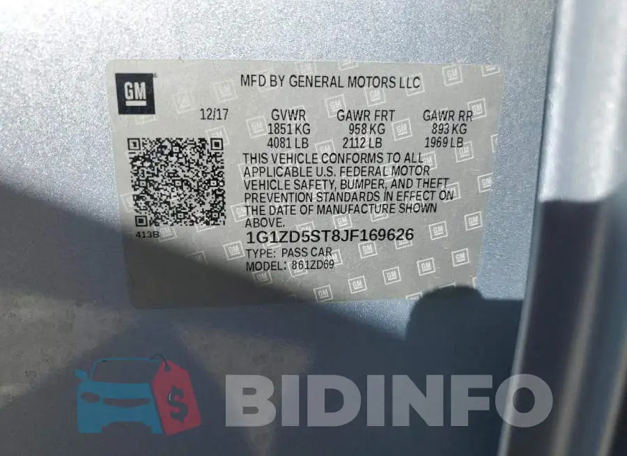 1G1ZD5ST8JF169626 Photo# 12