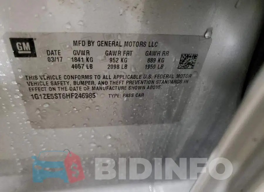1G1ZE5ST6HF246985 Photo# 12