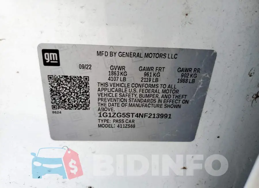 1G1ZG5ST4NF213991 Photo# 13