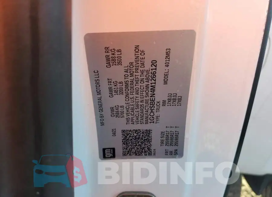 1GCHSBEN4M1266120 Photo# 12