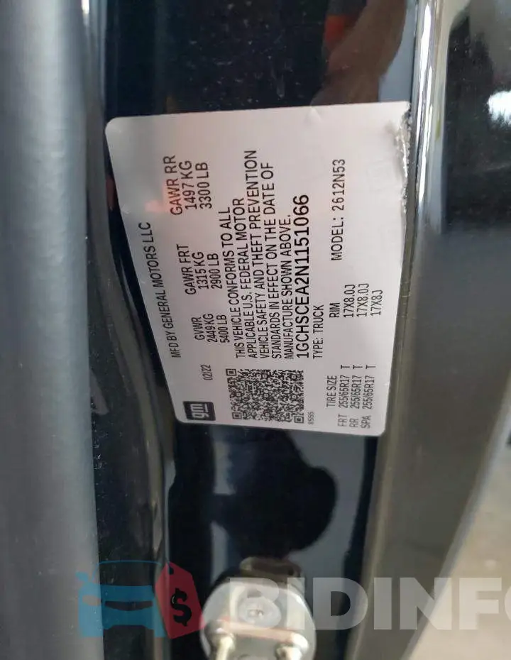 1GCHSCEA2N1151066 Photo# 12