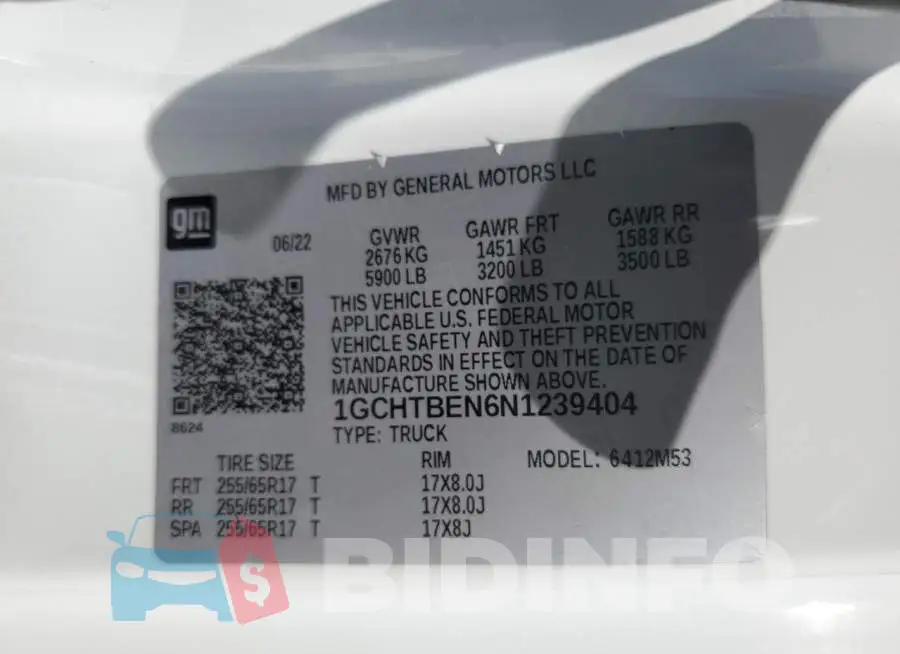 1GCHTBEN6N1239404 Photo# 12