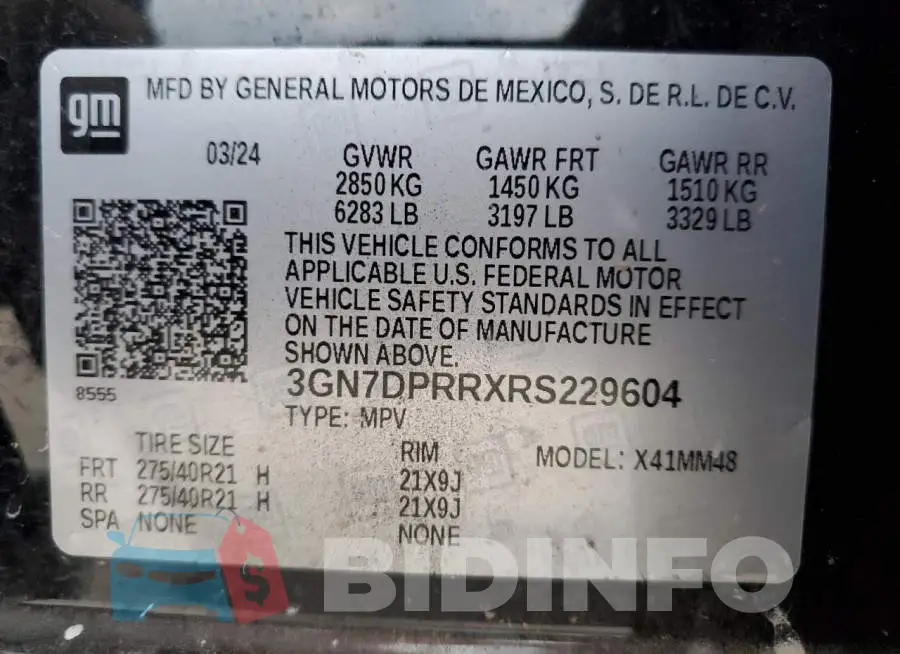 3GN7DPRRXRS229604 Photo# 13