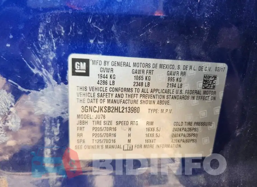3GNCJKSB2HL213980 Photo# 12