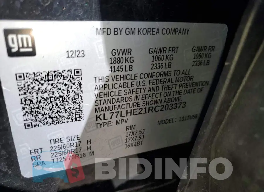KL77LHE21RC203373 Photo# 13