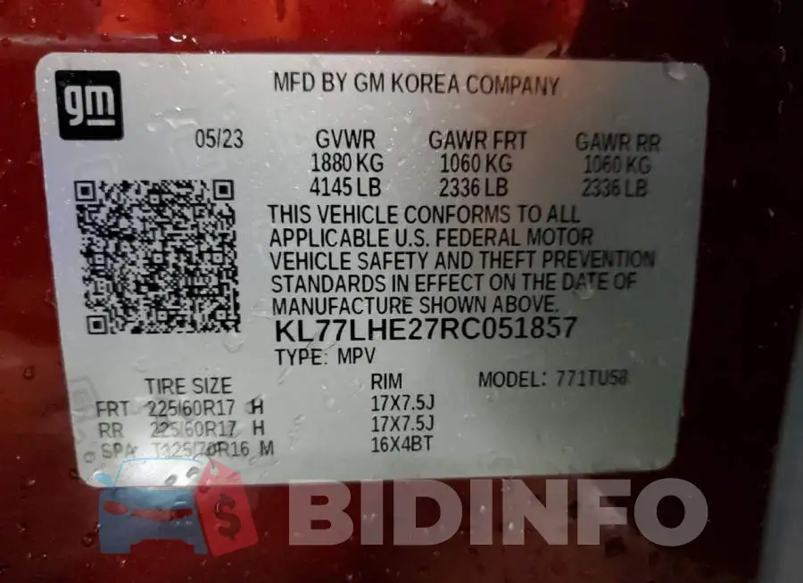 KL77LHE27RC051857 Photo# 13