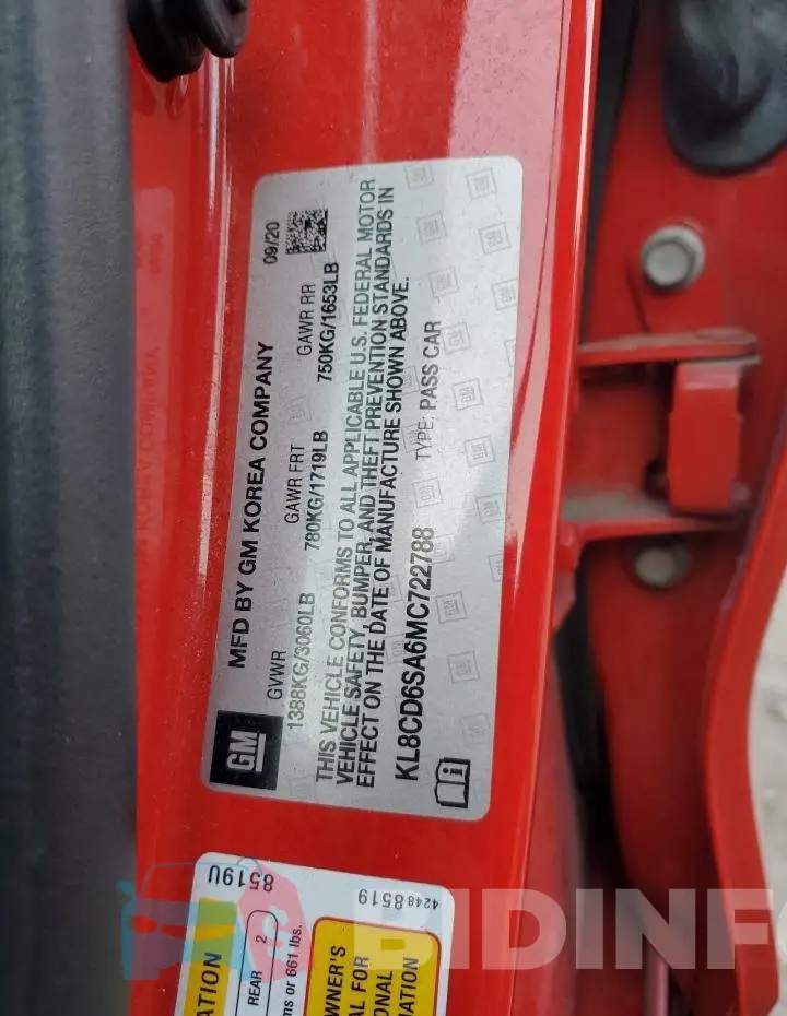 KL8CD6SA6MC722788 Photo# 12