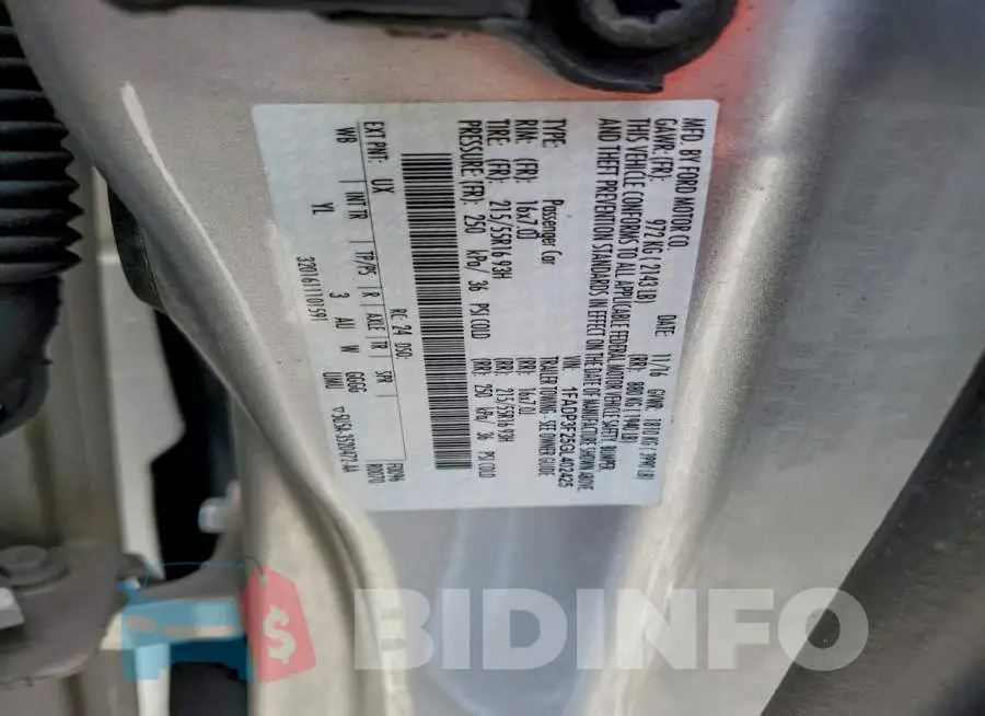 1FADP3F25GL402425 Photo# 12